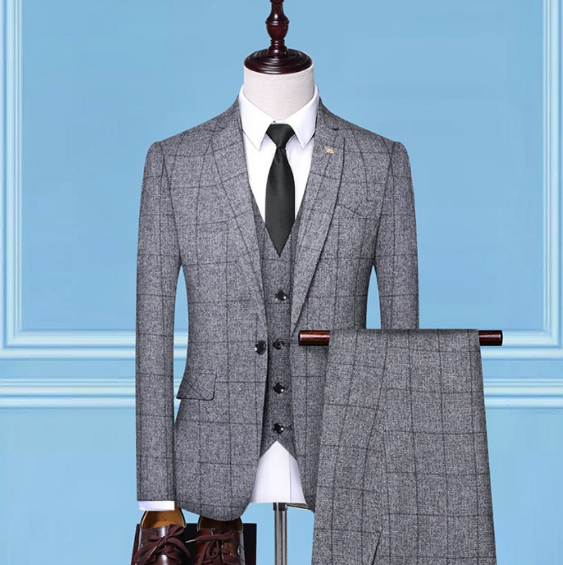 Vêtements pour hommes 2024 Nouveau costume d'affaires décontracté pour hommes Costume deux pièces pour marié Meilleur homme Robe de banquet de mariage Costume pour homme_voghion.com