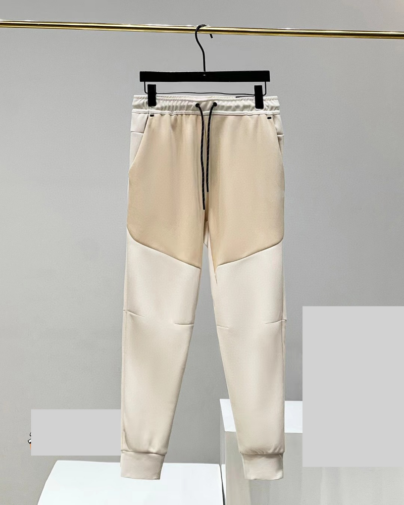 Men's Clothing New Men's Knitted Back Tapered Sweatpants Sports Leisure Training Pants 496 Back Zipper_voghion.com