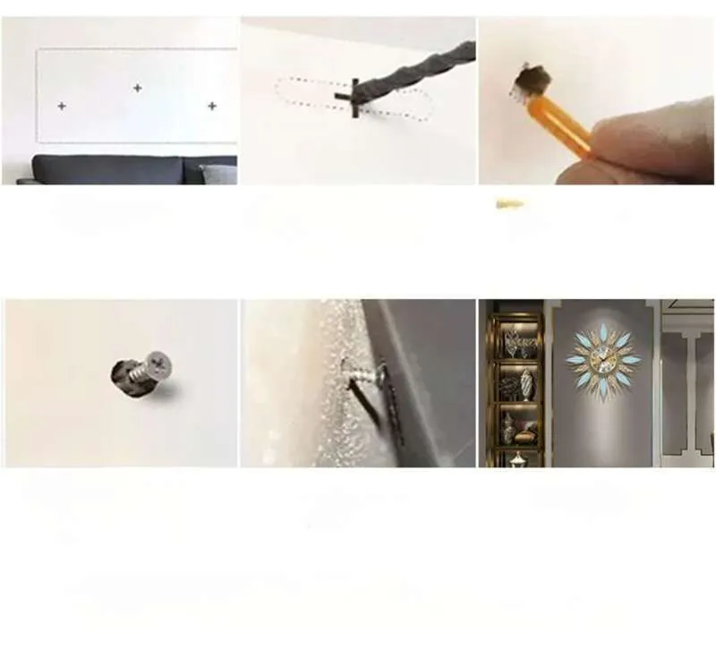 【 1828 personnes louées 】 Horloge murale décorative pour salon, maison, haut de gamme, moderne, simple, créative, légère, luxueuse_voghion.com