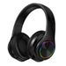 Cuffie Cuffie da gioco Blutooth Surround Sound Stereo Auricolare wireless USB con microfono PC portatile con luce colorata_voghion.com