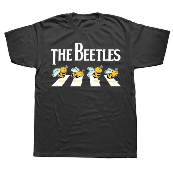 Naljakas mardikate T-särk, mesindusega mesinik, graafiline puuvillane tänavariietus, lühikeste varrukatega kingitused, mesilasõbra T-särk meestele_voghion.com