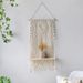 ins Bohemian tapestry rack wall decoration hand-woven wall hanging flower rack tassel tapestry wall decoration_voghion.com