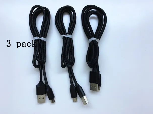 3er-Pack 3ft Micro USB Ladegerät Schnellladekabel Kabel für Samsung Android Phone_voghion.com