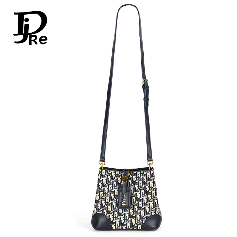 Minimalist Letter Pattern Bucket Handbag, Lightweight All-Match Versatile Satchel Bag For Women_voghion.com