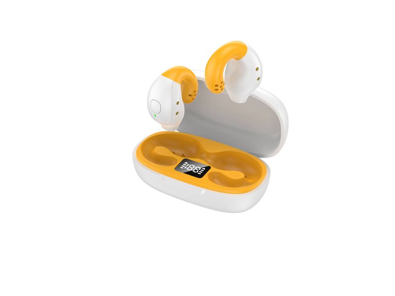 R18 ear clip Bluetooth earphones with ultra long battery life 5.3 non in ear noise reduction M47 bone conduction earphones_voghion.com