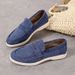 Loafers For Women 2025 Spring And Autumn New British Style Slip-On Flat Comfortable Moccasins_voghion.com