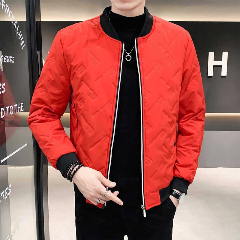 Abbigliamento da uomo Piumino di cotone di grandi dimensioni Giacca da uomo Giacca da baseball alla moda con colletto ispessito Giacca di cotone da uomo_voghion.com
