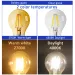2 Stück E27 B22 Retro Edison LED-Glühbirne AC220V-240V A60 G125 6W 8W Glasbirne Vintage-Globelampe_voghion.com