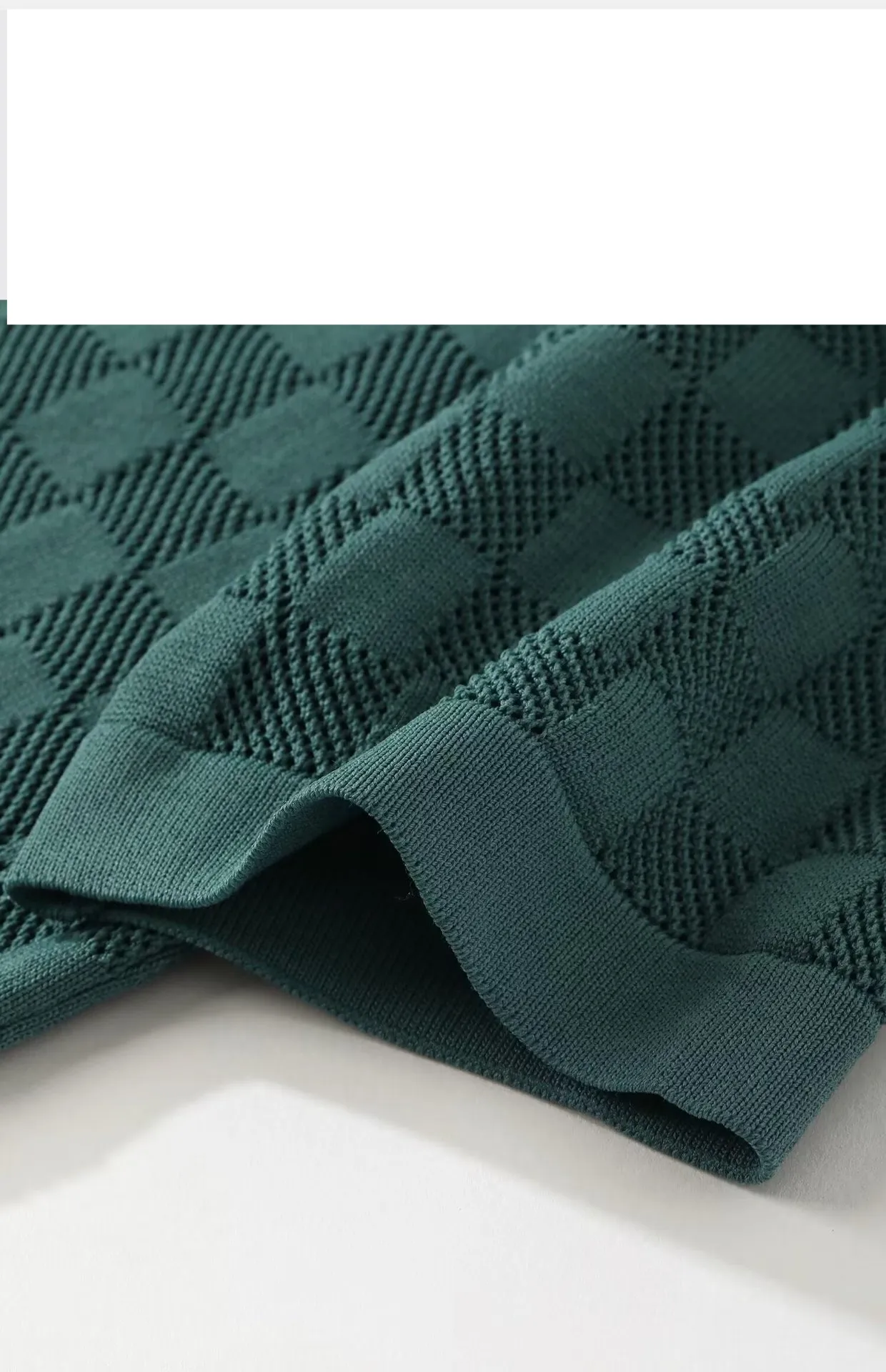 Vīriešu apģērbs, plāns, dobs, adīts, īsām piedurknēm, vīriešu versija, elpojošs, apaļa kakla adīts džemperis, vīriešu T-krekls_voghion.com