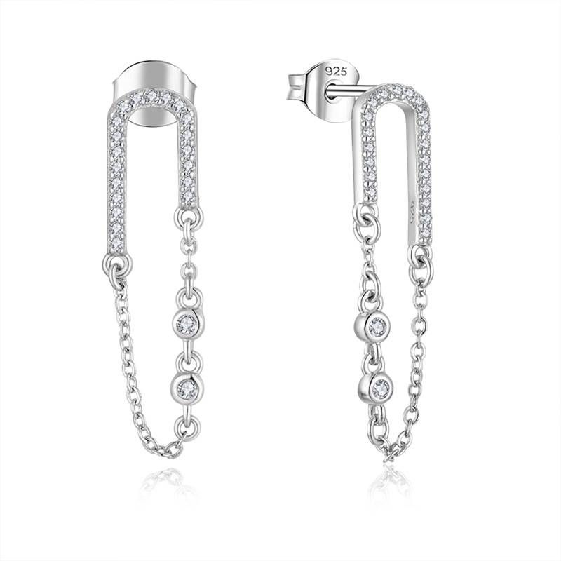 Oorbellen sterling zilveren sieraden ketting zirkoon oorbellen vrouwelijke sieraden zilveren sieraden verwerking_voghion.com