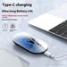 Wireless Silent Mouse – Bluetooth & 2.4G Dual Mode, 1600DPI, 4-Way Scroll, Rechargeable Ergonomic Mouse For Laptop/Office_voghion.com