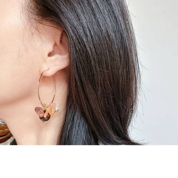 Set di gioielli da donna - Collana con perline in pietra occhio di tigre e agata lavorata a mano con cordino in pelle, bracciale e orecchini abbinati, accessori boho chic_voghion.com