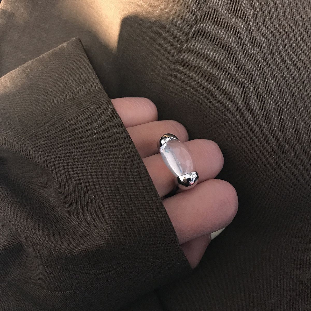 A Niche Texture Irregular Large Diamond Pleated For Women, With Cool Style And A Small Exaggerated Gold-plated Open_voghion.com