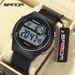 Unisex Digital Sports Watch With Luminous Display, 50M Waterproof, Lightweight Silicone Strap For Outdoor & Daily Wear_voghion.com