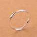 Mobius Pure Silver S999 Line New Versatile Simple Minimalist Style Index Finger Elegant Ring Plain Band_voghion.com