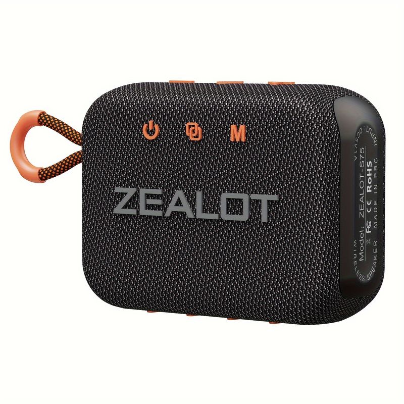 Ασύρματα ηχεία ZEALOT S75 10W, Υπαίθριο φορητό ηχείο Subwoofer, Διπλή σύζευξη, Μπαταρία 3000mAh, Δυνατό στερεοφωνικό 8 ωρών αναπαραγωγής, έντονο μπάσο. Απανθρακώνω_voghion.com