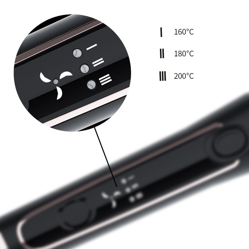 Professional Hair Straightener & Curling Iron With Cool Air Technology - 2-In-1 Electric Styling Iron For Salon-Quality Waves & Sleek Hair_voghion.com