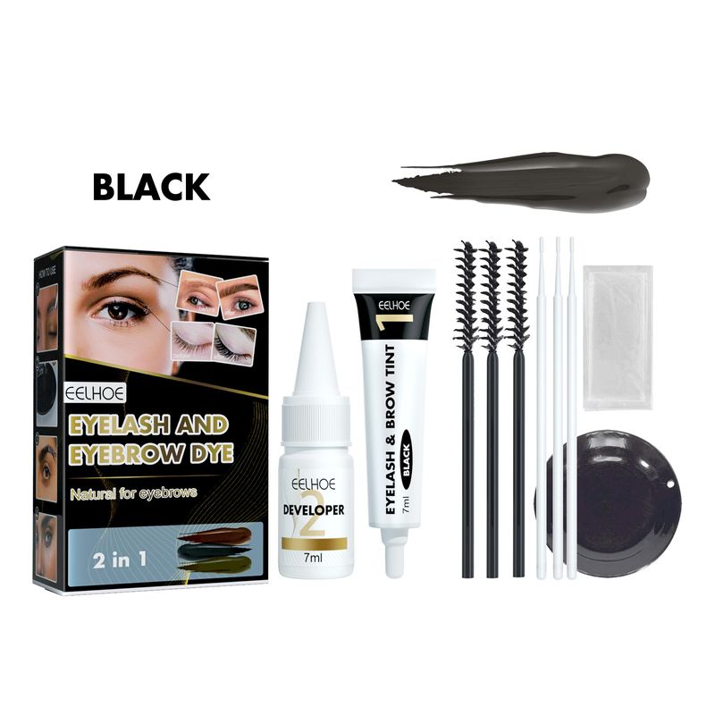 and Beautiful Eyebrow Wenkbrauwverfset 2-in-1 Wimper- en wenkbrauwverfset Anti-zweten en niet-duizeligheid verven_voghion.com