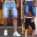 Herrenbekleidung Herren Stretch Denim Shorts Herren Neue Denim Shorts Neu_voghion.com