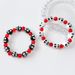 Hot Seg Red Beaded Skull Elastic Rope Punk Hip Hop Cool Bracciale Retro Dark Accessori di Halloween_voghion.com