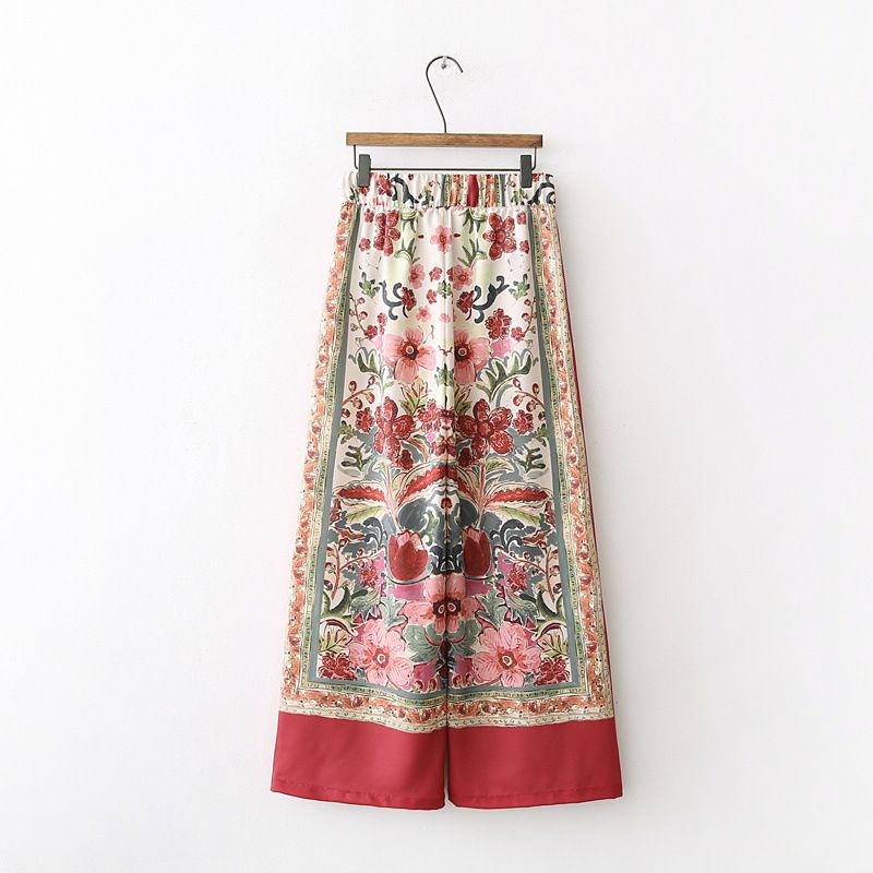 Abbigliamento donna primavera nuovo stile con cintura piccolo tailleur + pantaloni a gamba larga tailleur stampato_voghion.com
