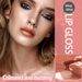 Glittering, shimmering, hydrated gloss. Moisturizing moisturizing, lip gloss clear transparent, and the student party's_voghion.com