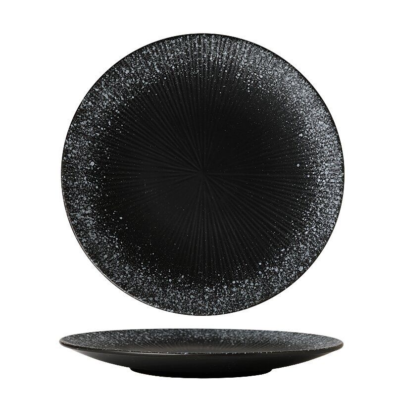 Tableware Creative Ceramic Steak Plate Pasta Plate Food Sushi Plate Restaurant Hotel Retro Stir Fry Plate_voghion.com