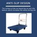 Ultra Quiet Plastic Flatbed Car, 330.69LB Load-bearing Capacity, 360 Degree Rubber Wheels, Manual Moving Platform Car For Heavy Objects, Suitable For Factories And Workshops, Dark Blue_voghion.com