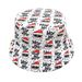 Santa Claus pattern fisherman new old man snowflake print basin for men and women sun hat trend_voghion.com