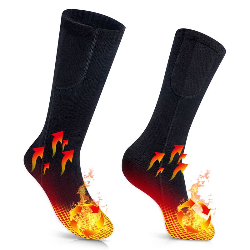 Charging warm and cold-proof socks, men and women heating socks, warm electric heating socks_voghion.com
