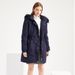 high-end women's cotton fleece mid-length black large size hooded cotton jacket warm fleece coat_voghion.com