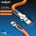 120w 6a Super Fast Charge Type Silicone 180 ° Rotating Elbow TYPE-C-C Data Cable 1M 2M USB To C Charger Cable_voghion.com