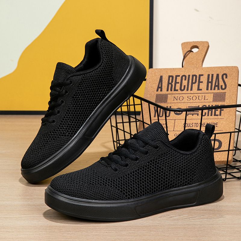 Ademende gebreide hardloopschoenen voor mannen en vrouwen - Lichtgewicht casual sneakers met EVA-zool voor wandelen, joggen en sporten in de sportschool_voghion.com