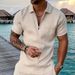 Summer Men's New Trendy Brand Random Print Fashion Two-Piece Casual Loose Short Sleeve Shorts Set_voghion.com