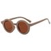 New sunglasses, sun shading, round children's glasses, Korean frosted frame, sunglasses for boys and girls_voghion.com