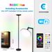 RGB Bluetooth LED-vloerlamp - 360° verstelbare gaminglamp met muzieksynchronisatie en app-bediening, 16 miljoen kleuren voor slaapkamer/kantoor_voghion.com