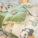 Winter Snowflake Quilt Cover Four-Piece Milk Velvet Bed Sheet Three-Piece Cartoon Fleece Warm Bedding Set_voghion.com