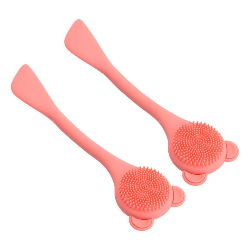 2 stücke Silikon Reinigung Pinsel Haut Reinigung Pinsel Silikon Gesicht Wäscher_voghion.com