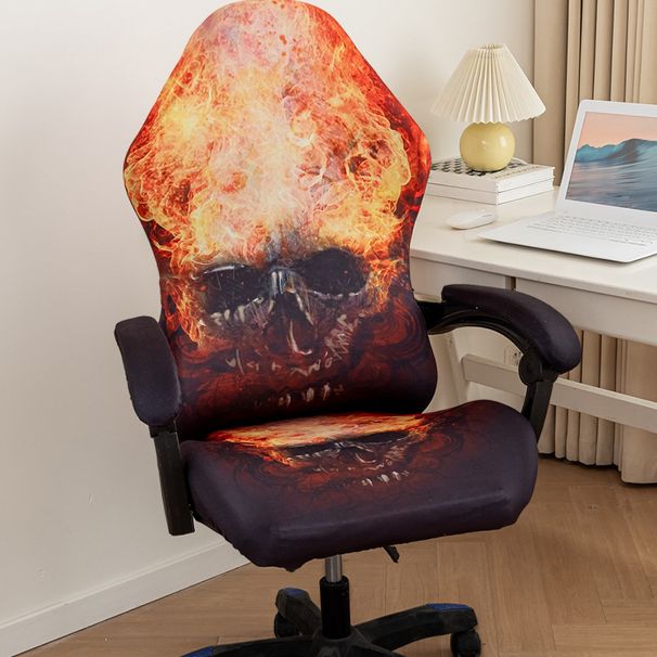 Coprisedia da gioco in poliestere di alta qualità: design stampato elegante, vestibilità universale per sedie da corsa/ufficio (antiscivolo e antipolvere)_voghion.com