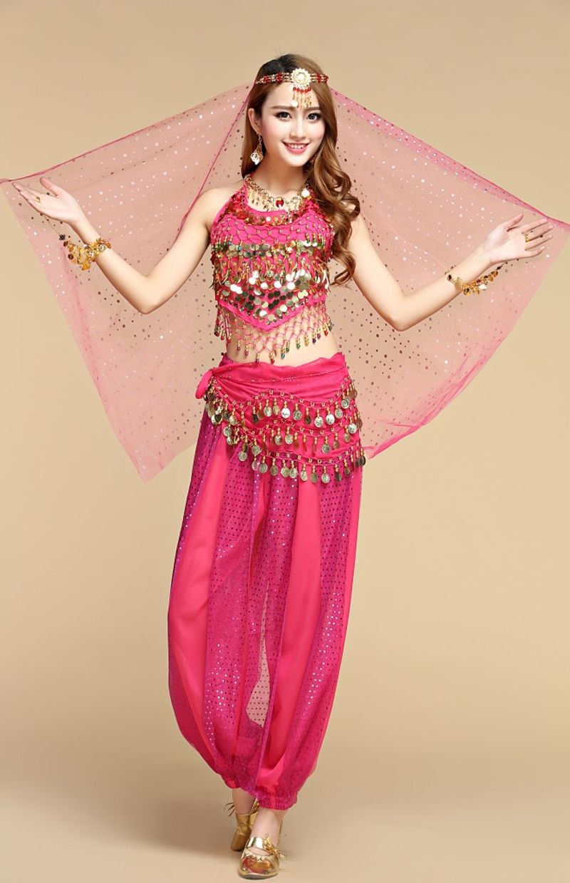 Belly new Indian performance costumes, uniforms, ethnic dance highlights, pants, practice spring and summer sets_voghion.com