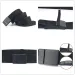 Cinturones de hebilla lisa de metal para hombre, estilo empresarial, de lona, de diseñador, informales, duraderos, para traje y pantalones._voghion.com