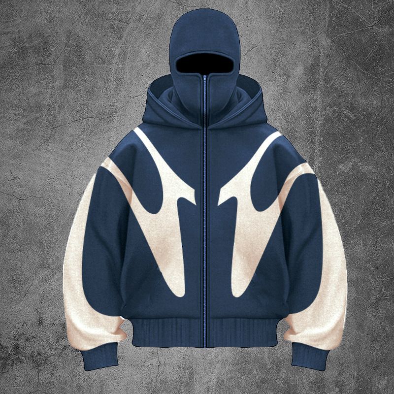 Men's Clothing Ins Trendy Brand Double Hat Unique Design Hooded Sweatshirt Autumn And Winter New Men And Women Same Loose Sweatshirt_voghion.com