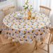 Modern Round Tablecloth With Fringe – Stylish Polyester Home Decor For Dining & Coffee Tables (Washable, Dustproof, Oil-Resistant)_voghion.com