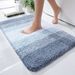 1pack Luxury Striped Bathroom Rugs Non-Slip Absorbent Bathtub Mats Soft Cozy Shaggy Floor Rugs Home Decor 2100gsm_voghion.com