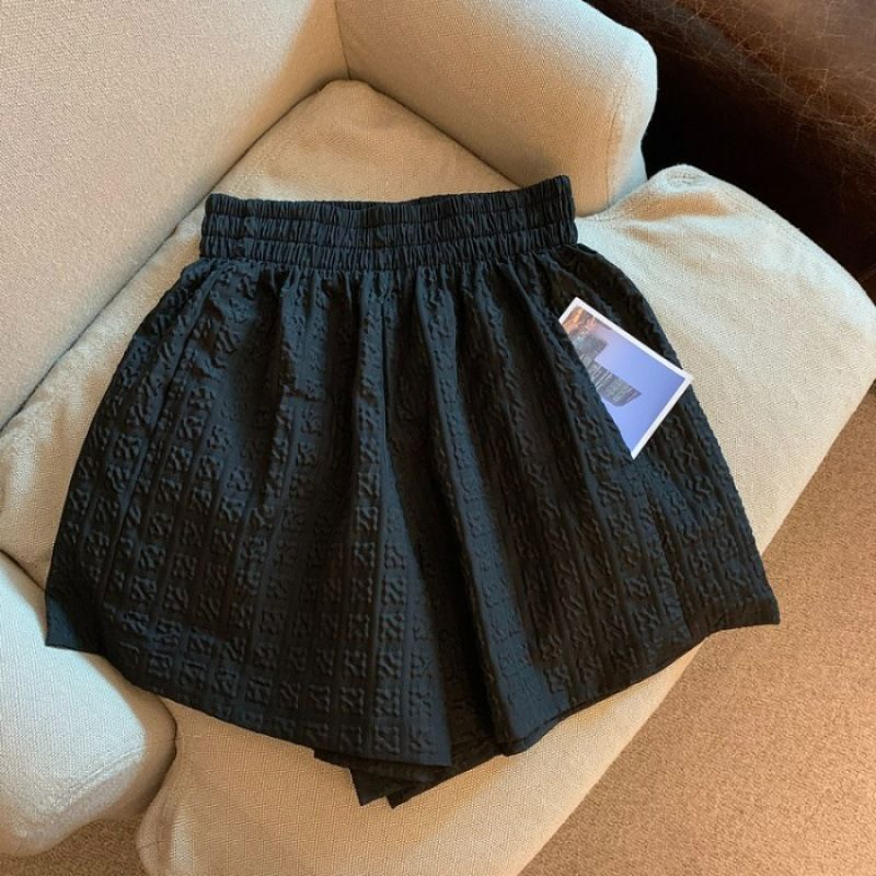 Îmbrăcăminte pentru femei Pantaloni scurți albi pentru femei de vară, talie înaltă, pantaloni largi, design sport, pantaloni fustă slim casual, pantaloni la modă_voghion.com