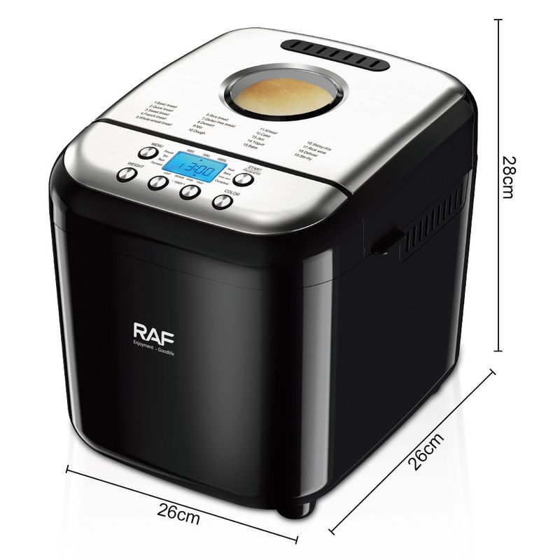 RAF Fully Automatic Bread Maker Smart Kneading Fermenting Machine For Steamed Bun Toast EU Standard_voghion.com