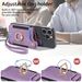TechGlobe Hot Selling Retro Solid Color Phone Case RFID Anti-Theft Swipe Card Slot PU Wallet With Hand Strap And Ring Holder_voghion.com
