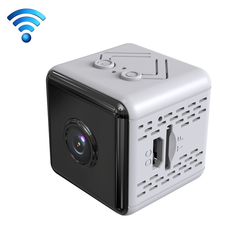 Mini telecamera di sorveglianza domestica wireless X6D HD 1080P, supporto per visione notturna a infrarossi, rilevamento del movimento e scheda TF (bianco)_voghion.com