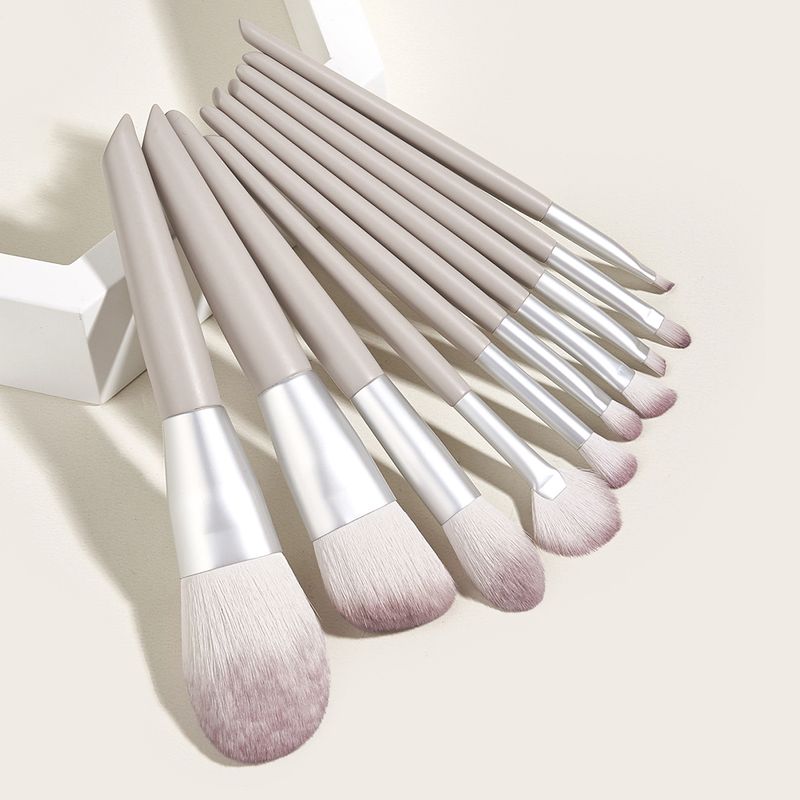 10 Make-up-Pinsel Grey Hero Set Lidschattenpinsel Lose Puderpinsel Beauty Tools GUJHUI_voghion.com