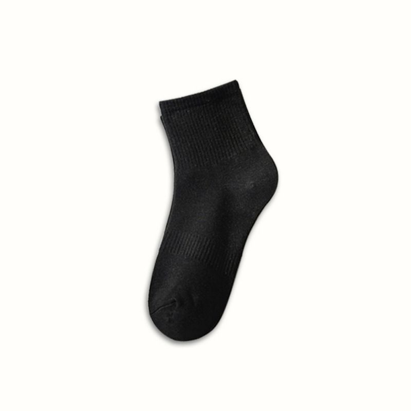 2025d White And Black For Women, Mid-Calf, Non-Slip, Summer Thin, Odor-Resistant, Sweat-Absorbent, Breathable, Short Socks,_voghion.com